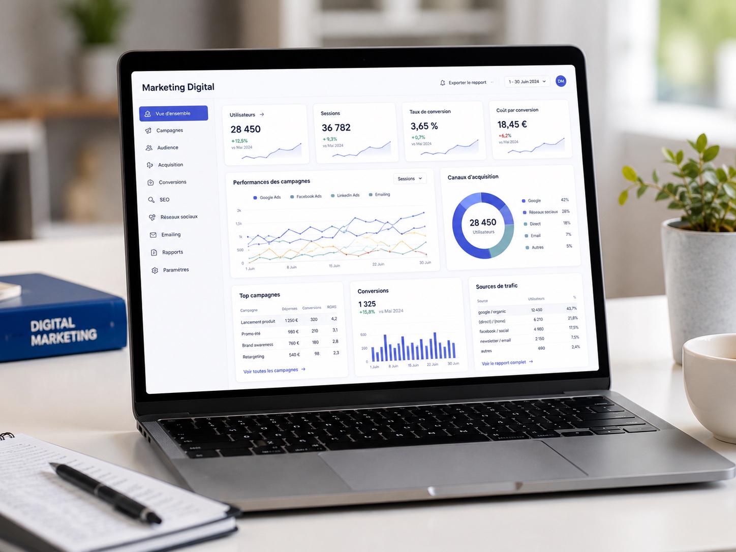 Exemple de suivi SEO local