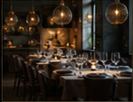 Salle de restaurant gastronomique