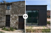 Avant après extension de maison